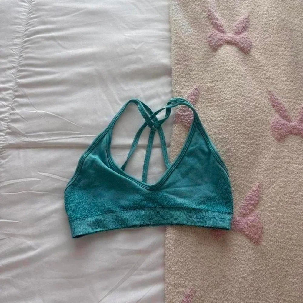 turquoise dfyne sports‎ bra
